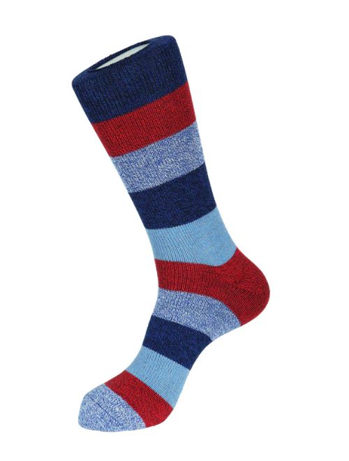 Wide Stripe Boot Sock