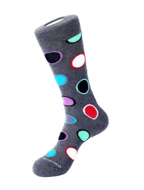 Large Double Dot Crew Sock