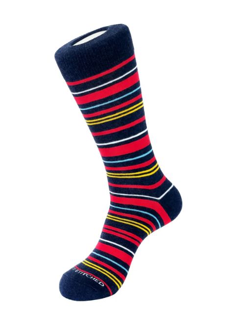 Hawthorn Stripe Crew Sock