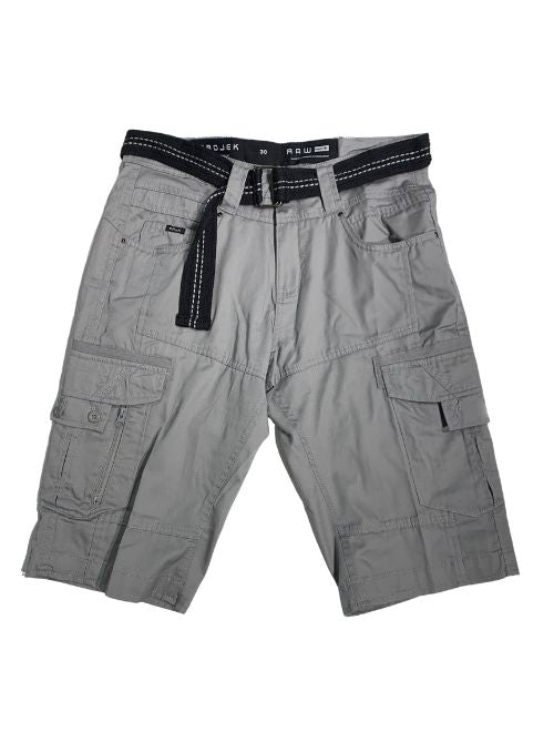 Capri Cargo Short w/ Belt - Grey