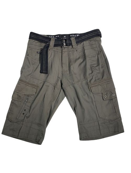 Capri Cargo Short w/ Belt - Moss Green
