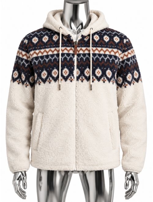 Full Zip Hooded Sherpa