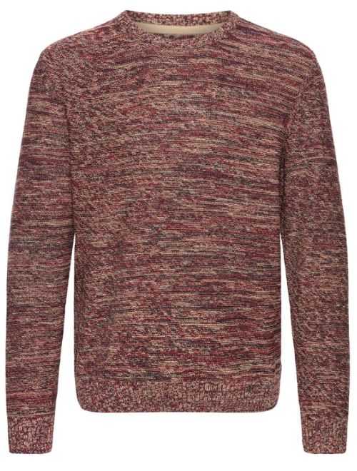 Cotton Blend Knit Pullover - Rust