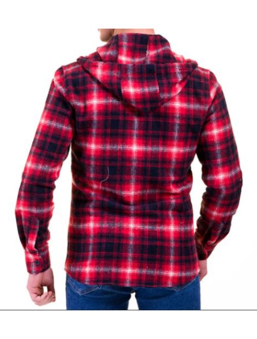 Red Plaid Hoodie