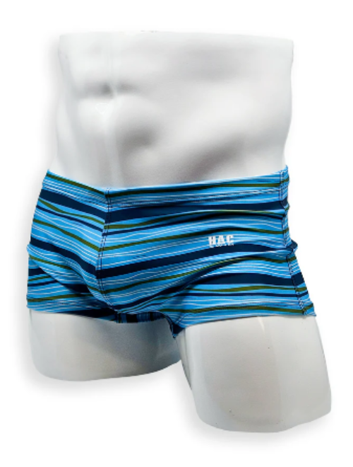 Box Cut Swim Trunk - Tidal Stripe