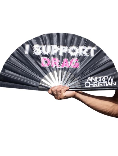 I Support Drag Clap Fan