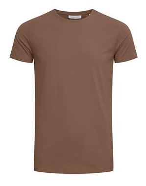 Solid Colour Crew Neck T-Shirt - Nutmeg