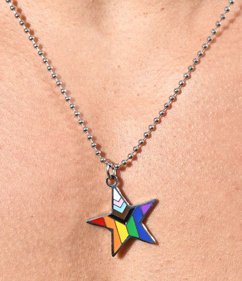 Progress Pride Star Necklace