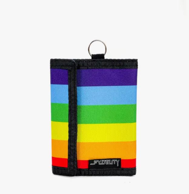 Rainbow Stripe RFID Wallet
