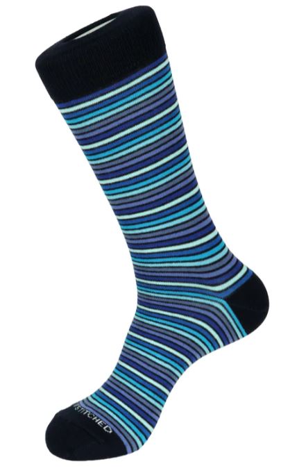 Thin Blues Stripe Crew Socks