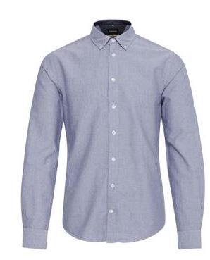 Slim Fit Marine Blue Button Up