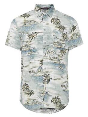 Tropical Mountain Short Sleeve Shirt