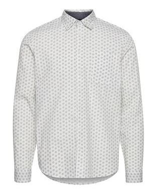 Double Hexagon Graphic Button Up