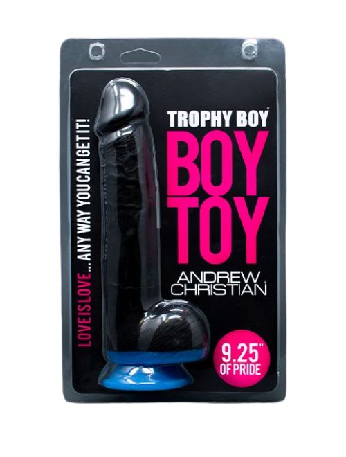 Trophy Boy Black 9.25" Boy Toy