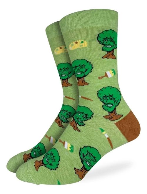 Bob Ross Happy Trees Socks – Stroked Ego