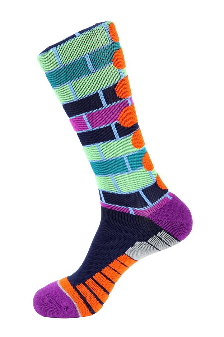 Brick Stripe Athletic Sock