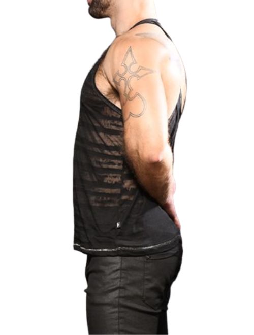 Burnout Stripe Tank