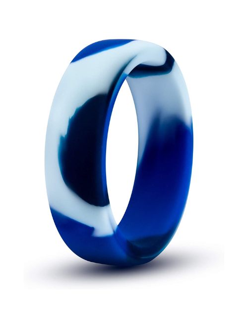 Blue Camo Silicone C Ring