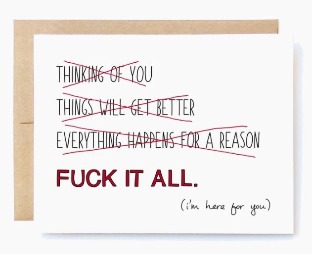 F* It All Greeting Card