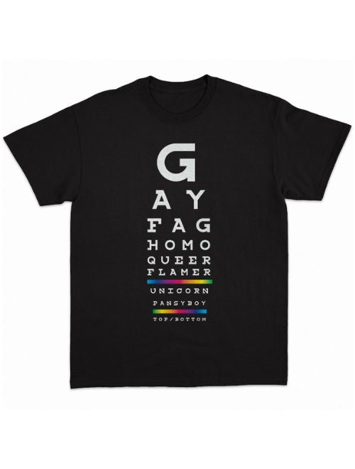 Gay Eye Chart Pride Tee