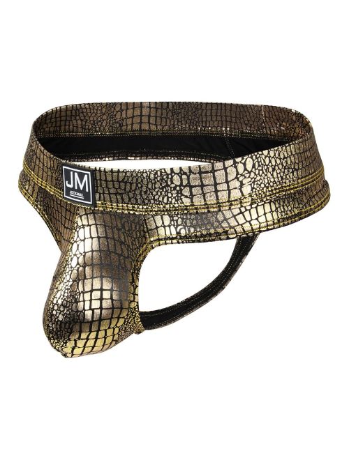 Snake Skin Thong - Gold