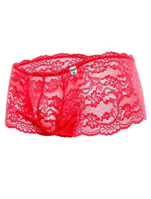 Lace Boy Short - Red