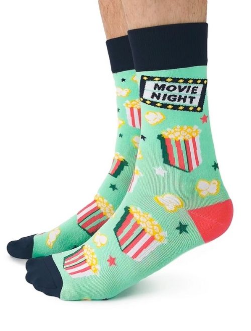 Movie Night Crew Socks