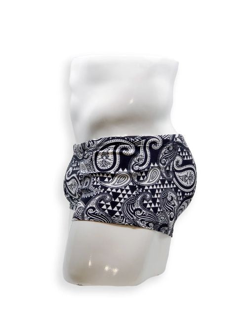 Paisley Box Cut Swimsuit