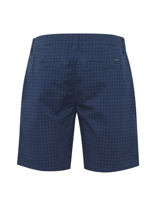 Patterned Casual Shorts - Navy