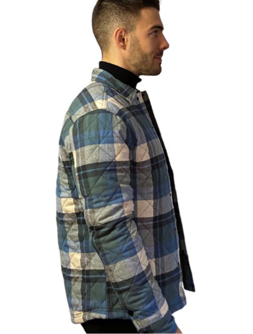 Long Sleeve Quilted Overshirt