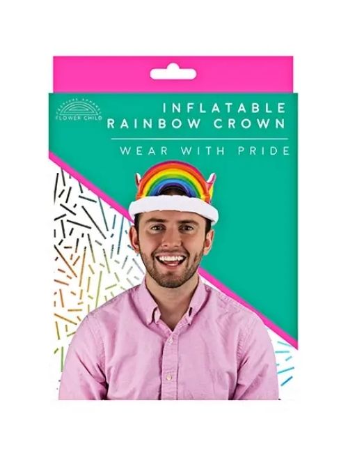 Inflatable Rainbow Crown