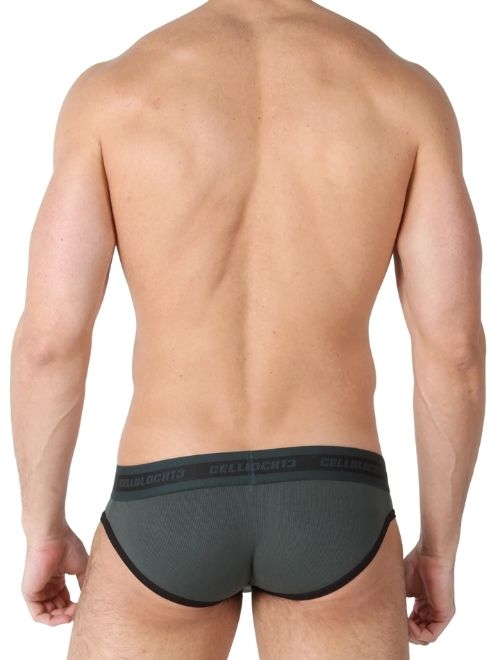 Rascal Low Rise Ribbed Brief - Green