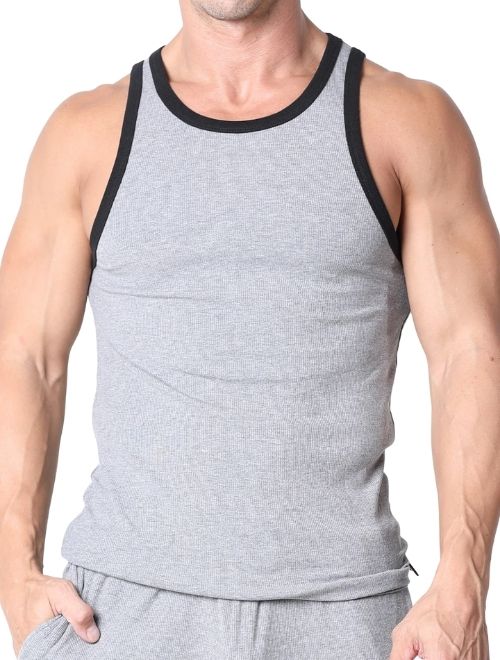 Rascal Ribbed Tank Top - Grey