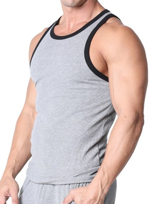 Rascal Ribbed Tank Top - Grey