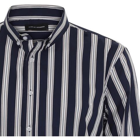 Salen Shirt - Navy Stripe