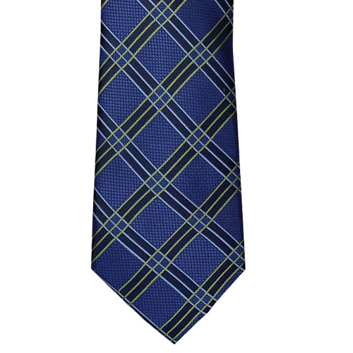 Blue & Lime Stripe Tie