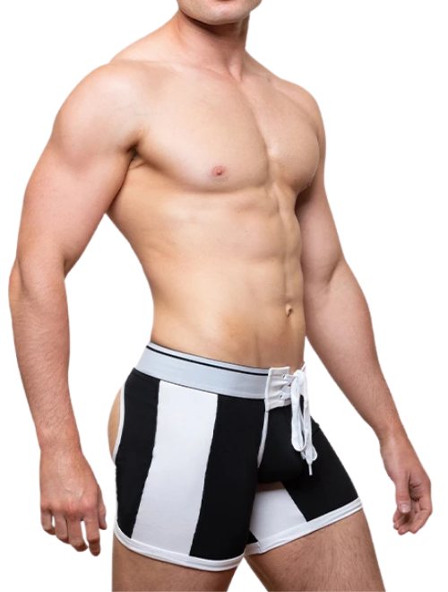 Black Scrimmage Lace Up Shorts