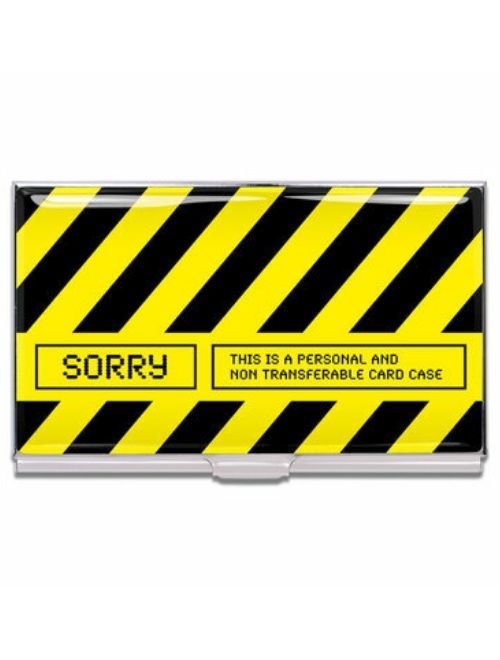 "Sorry" Business Card Case