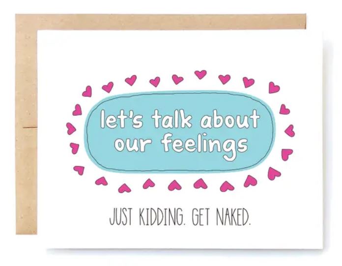 Talk About Our Feelings Greeting Card
