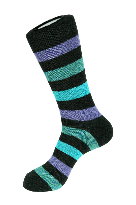 Three-Color Stripe Boot Sock