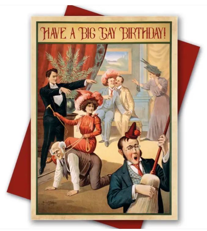 Victorian Gay Birthday Card