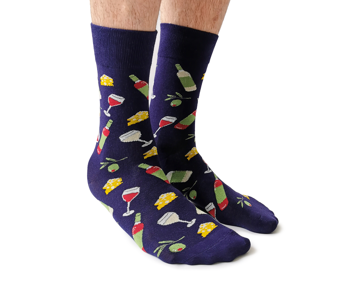 Wine & Dine Crew Socks