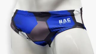 Blue Hex Swim Brief – Stroked Ego