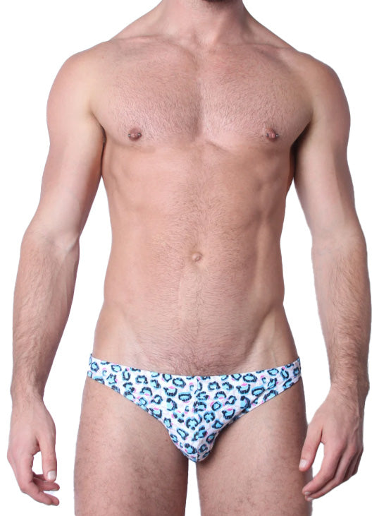 Capri Swim Thong Leopard
