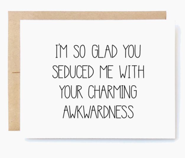 Charming Awkwardness Greeting Card
