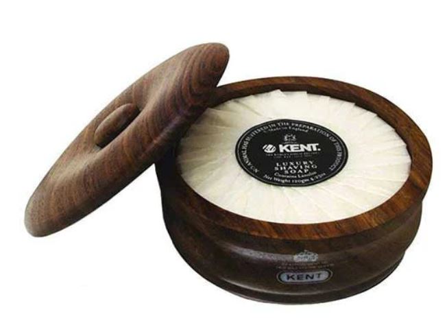 Dark Oak Shaving Bowl with Soap