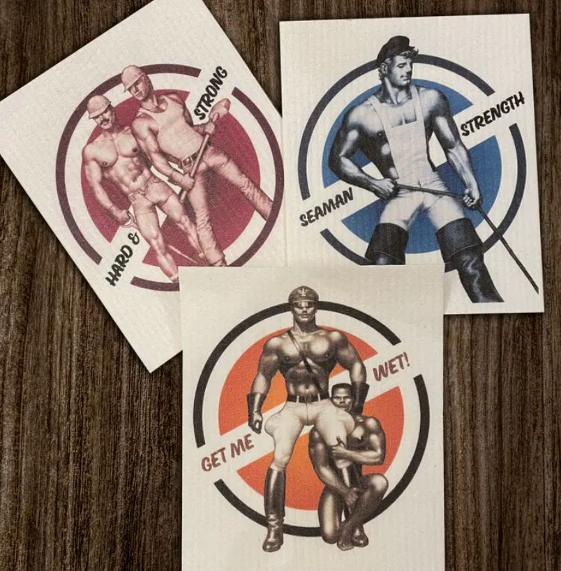 Tom of Finland Swedish Dish Cloths