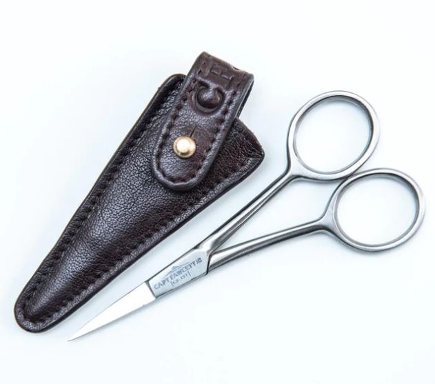 Grooming Scissors with Leather Pouch