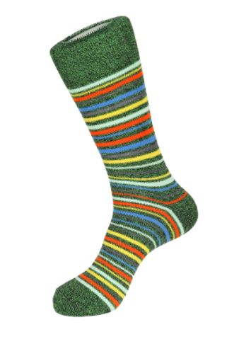 Green Limitless Stripe Boot Sock