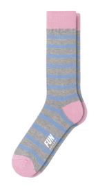 Heather Thin Blue Stripe Socks